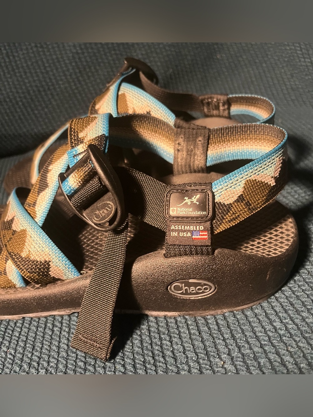 Women’s Chaco Sandals-National Parks Edition With Mountain Graphics Size M8 - Picture 4 of 10
